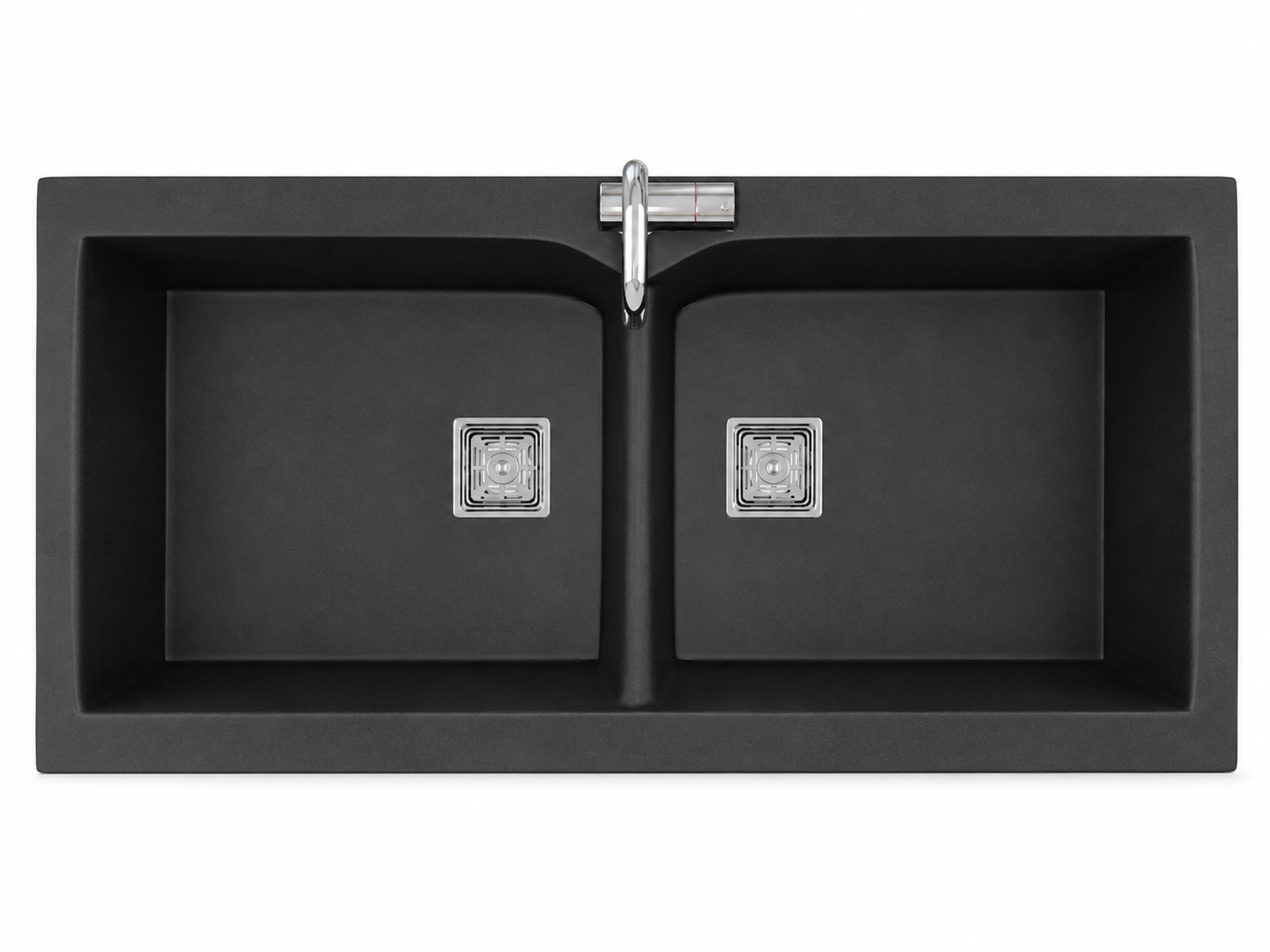 ARTICKK Mavlon Double 45x20x9 Mavlon quartz kitchen sink